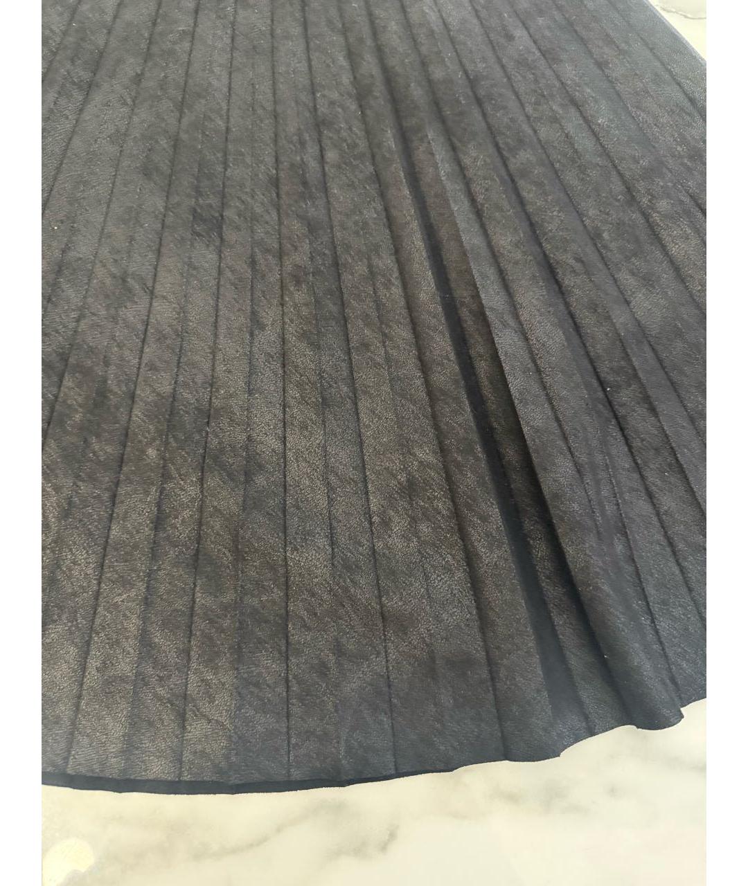 D.EXTERIOR Черная полиэстеровая юбка миди, фото 5