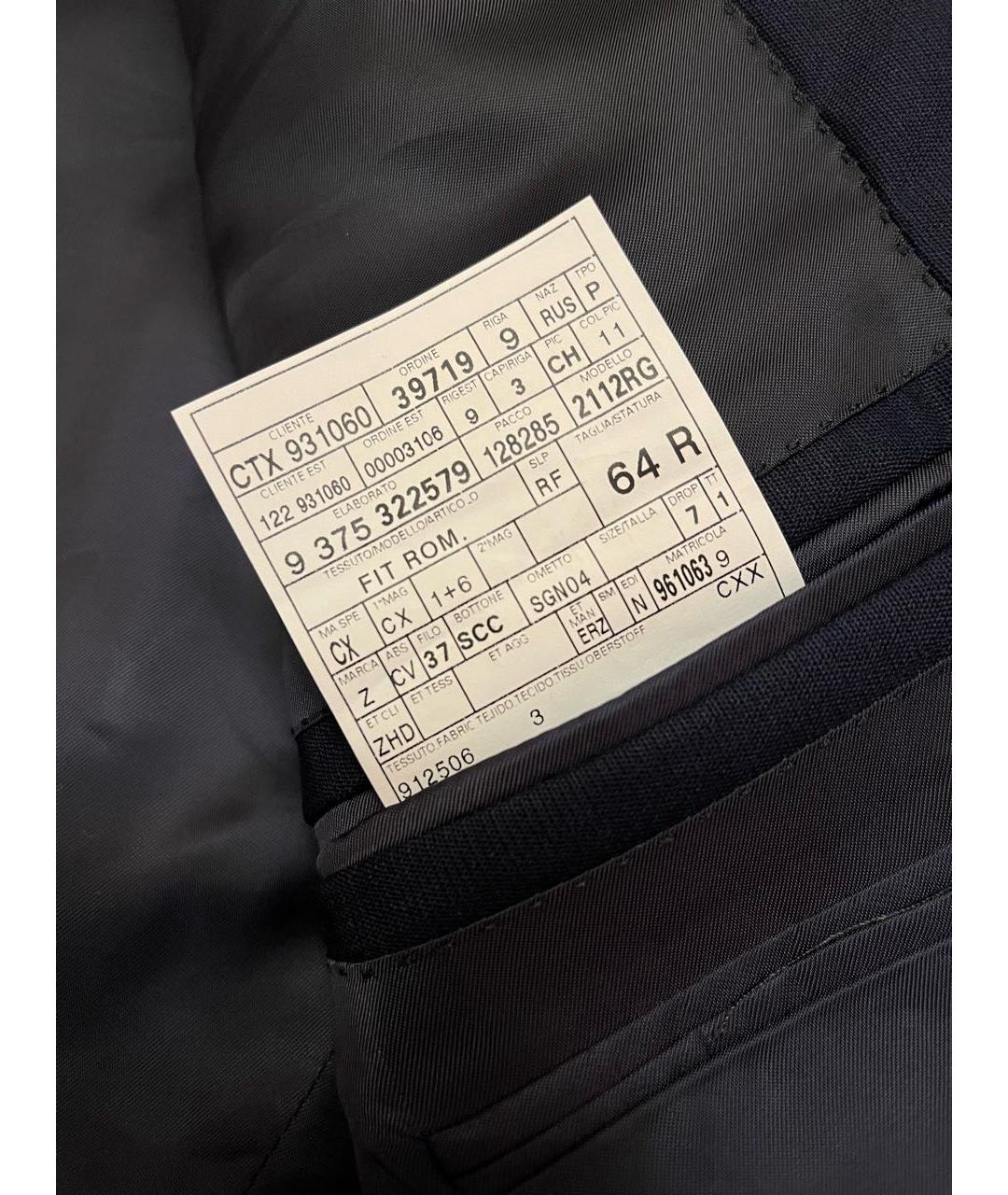 ERMENEGILDO ZEGNA XXX Темно-синий классический костюм, фото 8