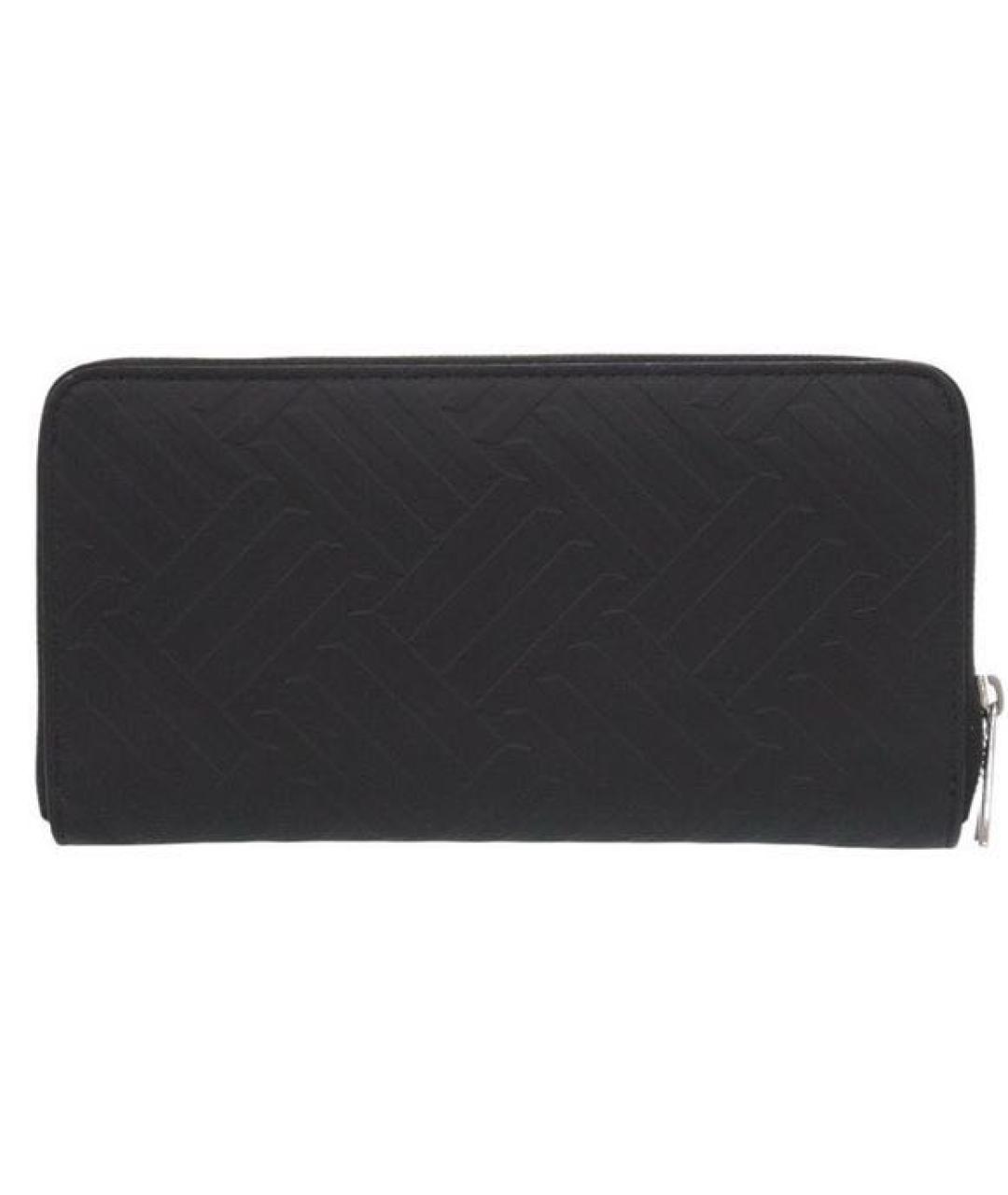 BOTTEGA VENETA Черный кожаный кошелек, фото 1