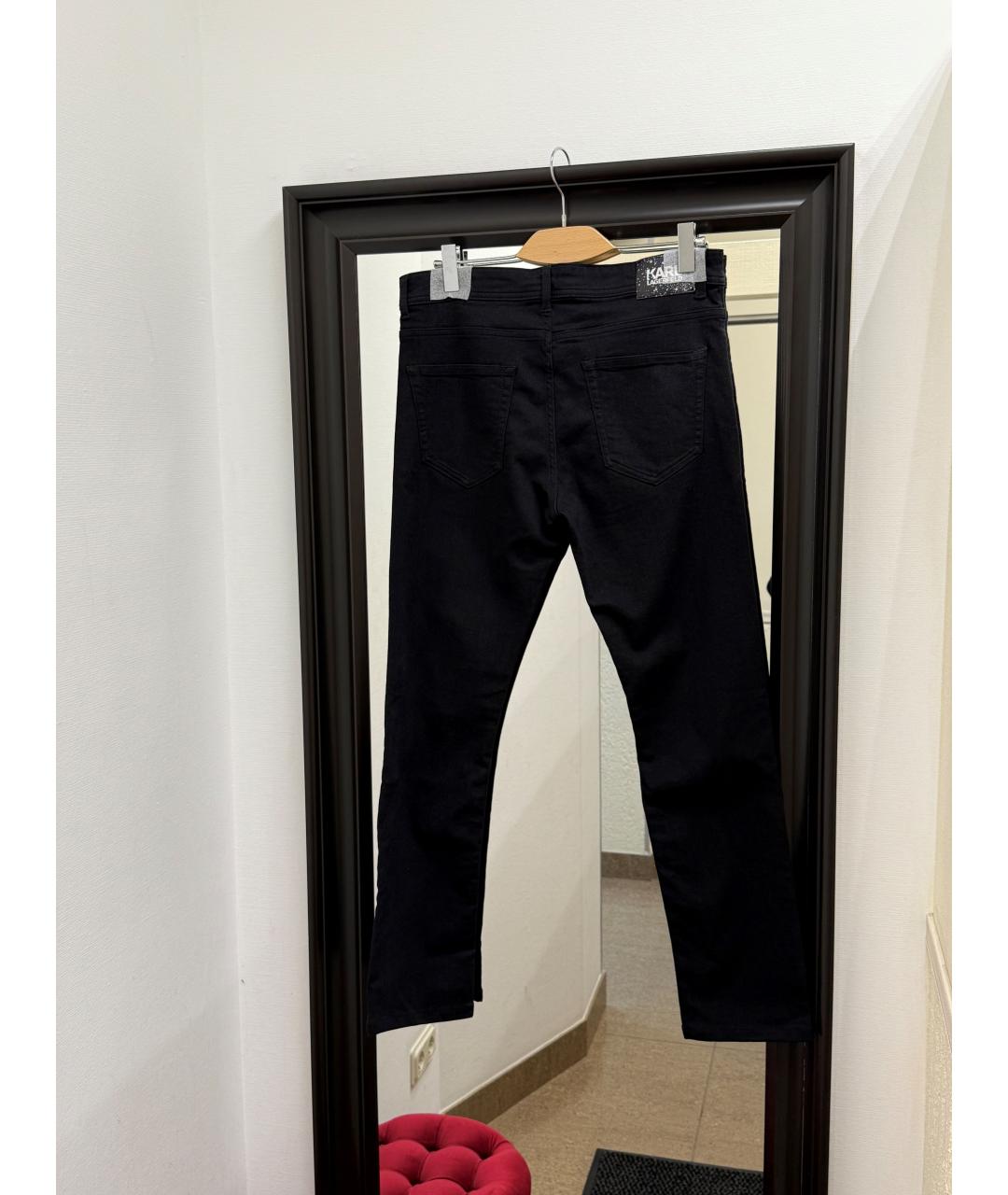 KARL LAGERFELD Черные прямые джинсы, фото 2