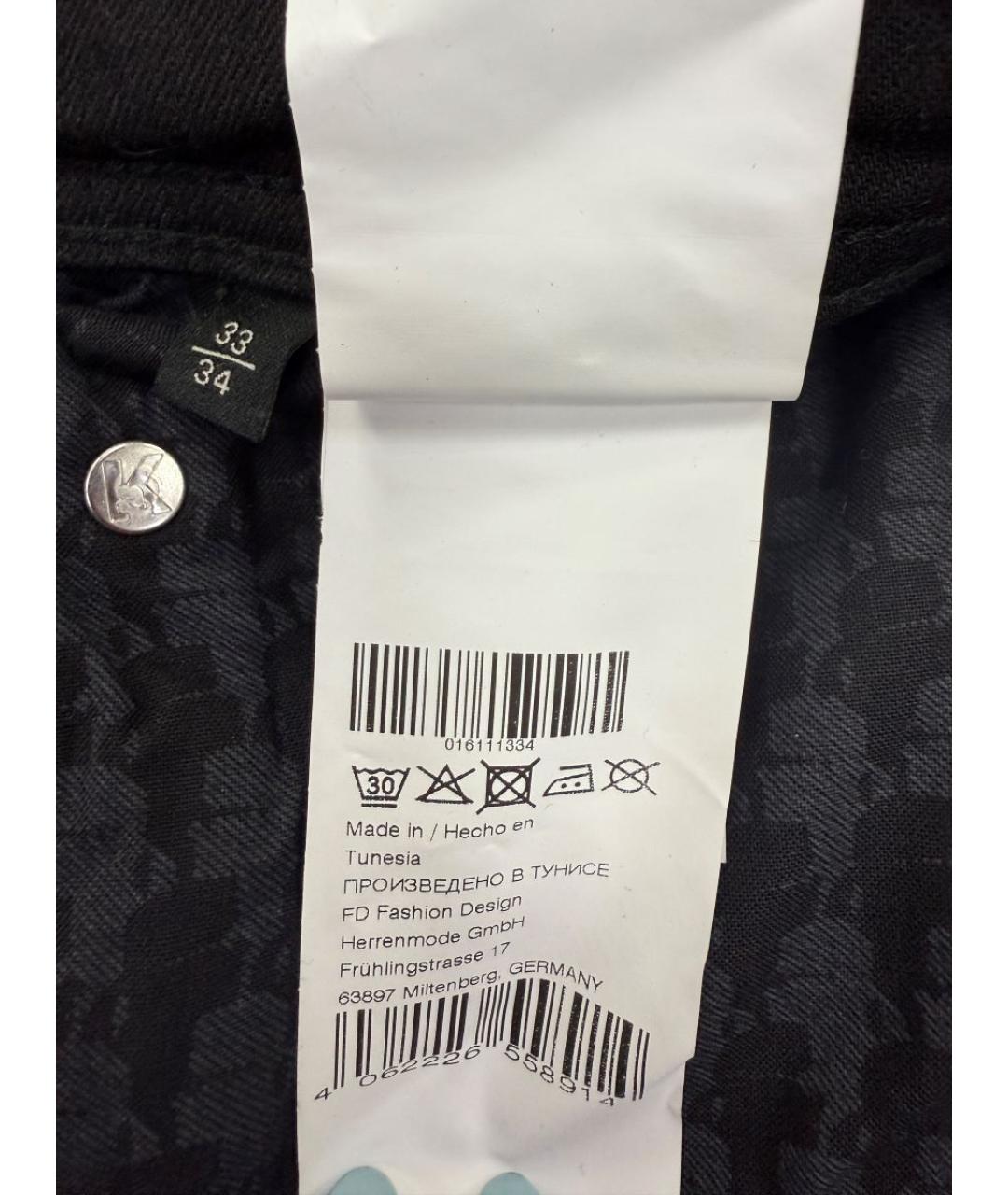 KARL LAGERFELD Черные прямые джинсы, фото 5