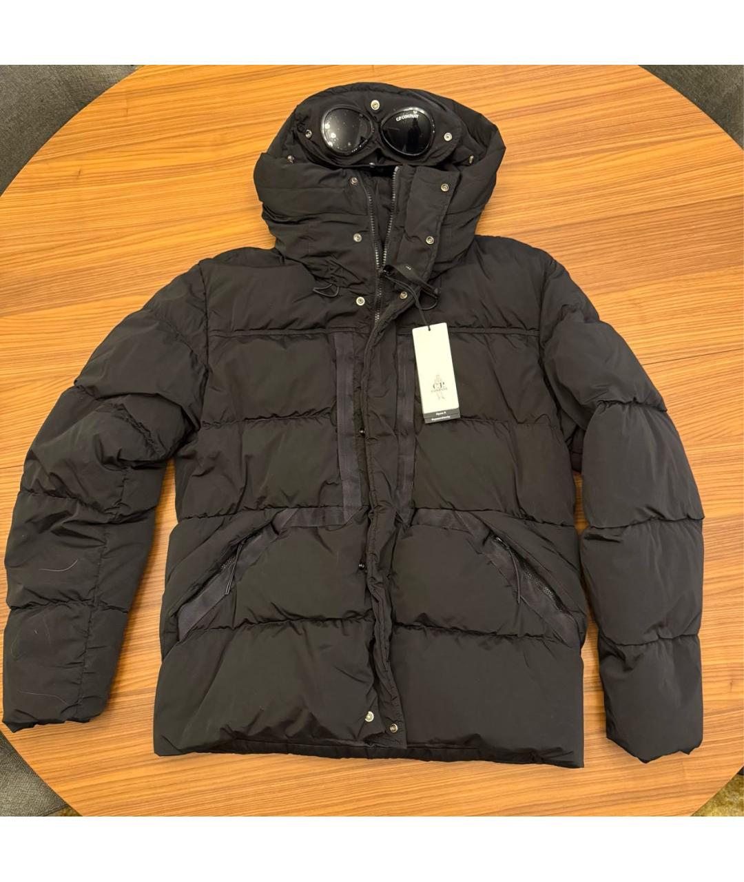 CP COMPANY Черный полиамидовый пуховик, фото 9