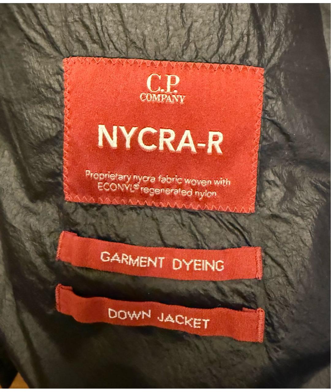 CP COMPANY Черный полиамидовый пуховик, фото 3