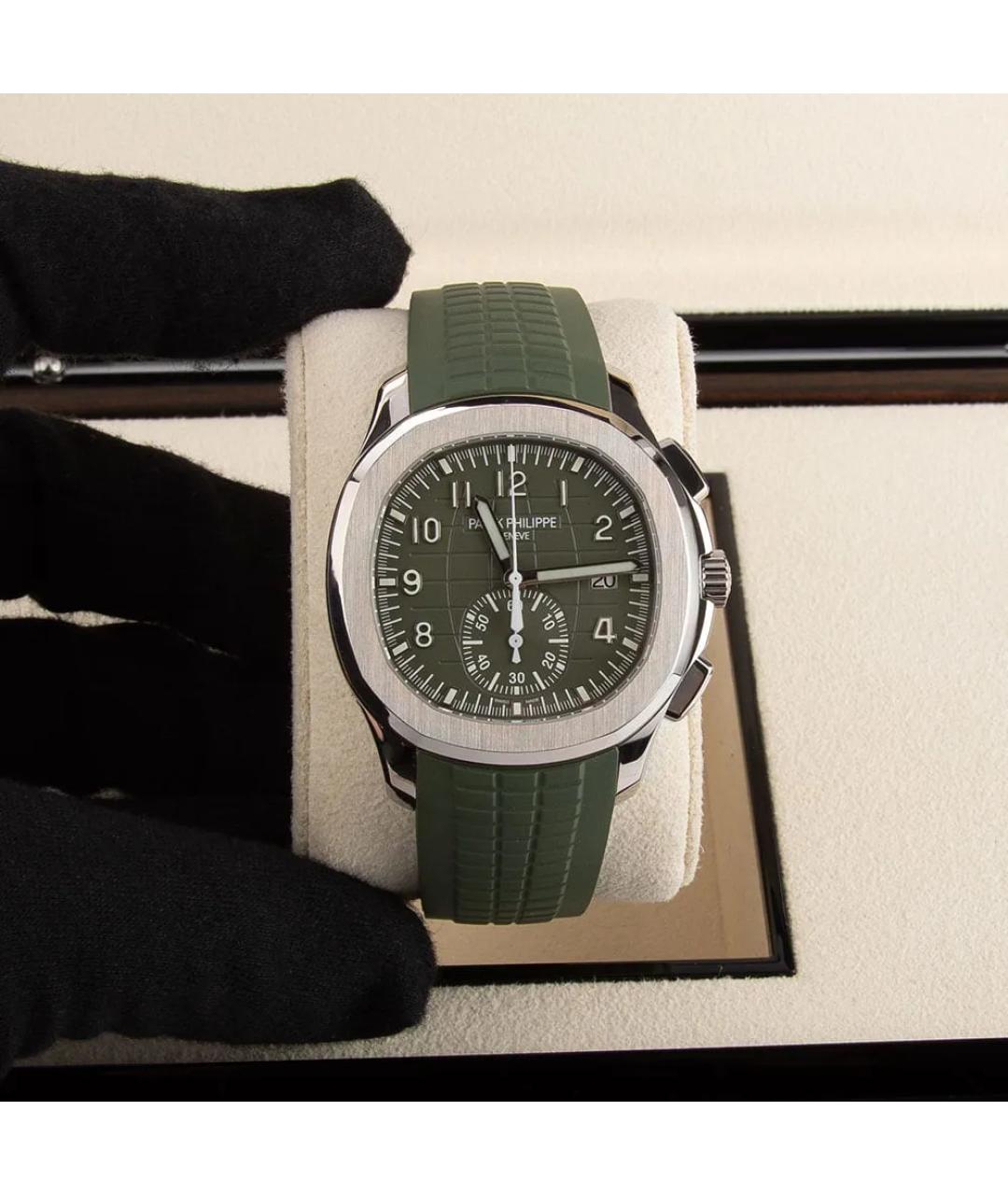 PATEK PHILIPPE Хаки часы из белого золота, фото 2