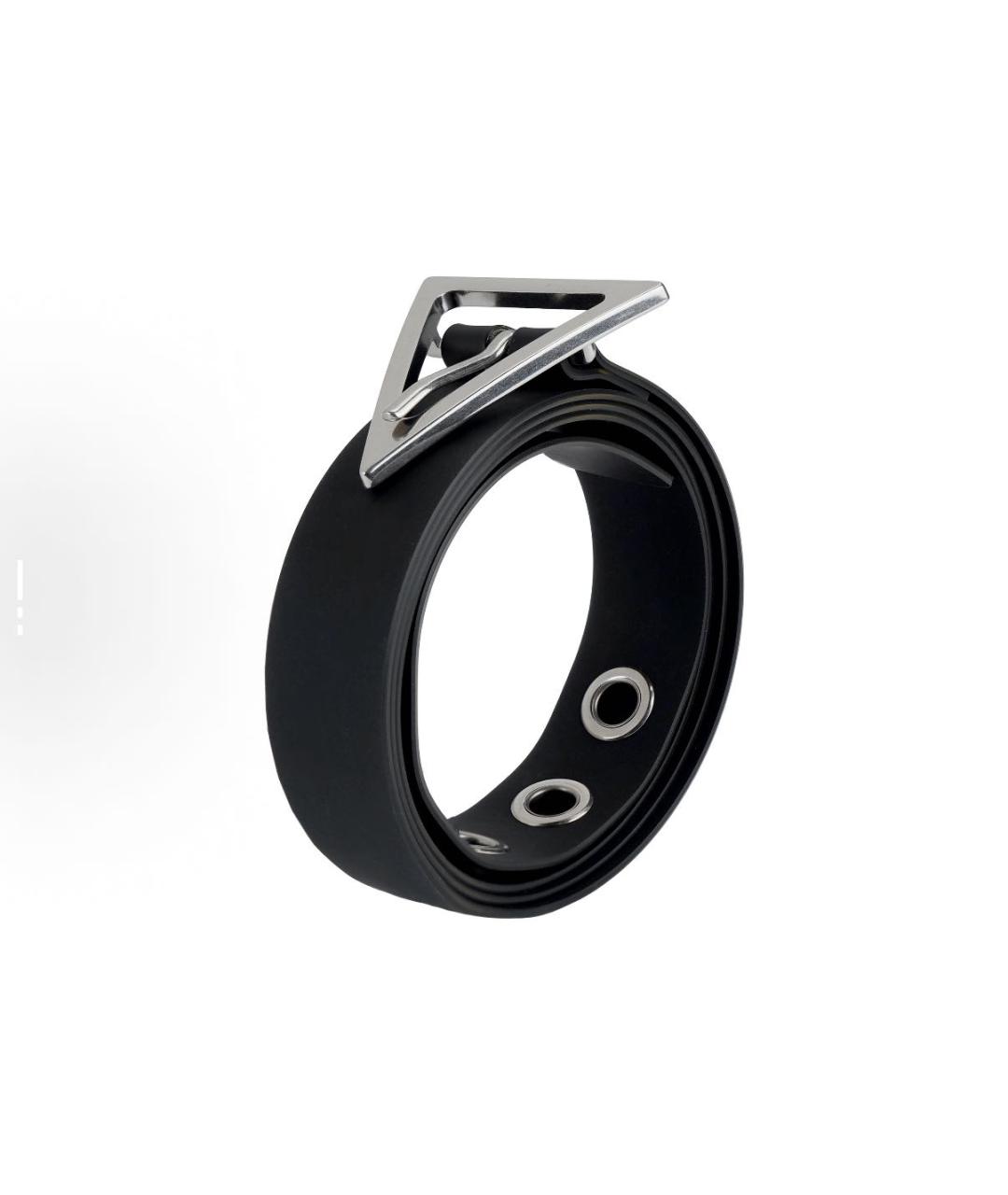 BOTTEGA VENETA Черный резиновый ремень, фото 3