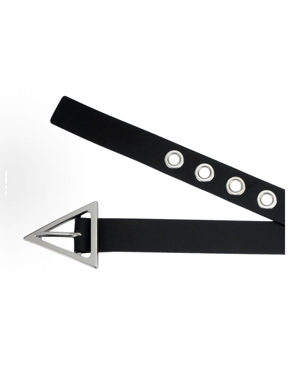 BOTTEGA VENETA Черный резиновый ремень, фото 4