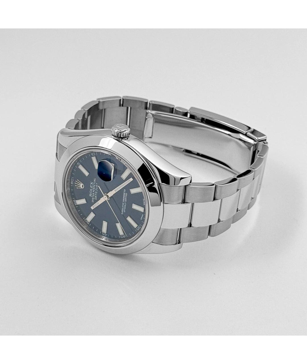 ROLEX Синие металлические часы, фото 3