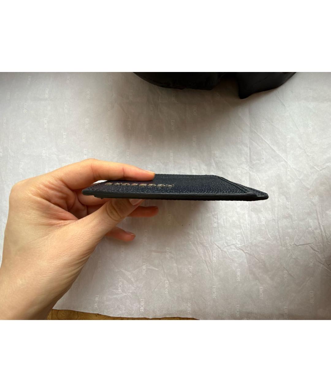 BURBERRY Черный кожаный кардхолдер, фото 4