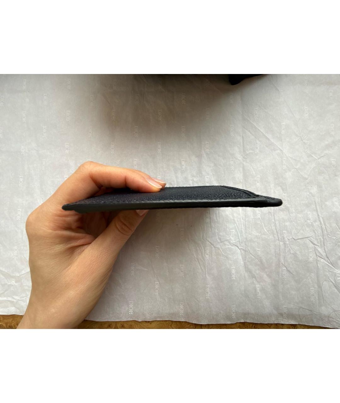 BURBERRY Черный кожаный кардхолдер, фото 8