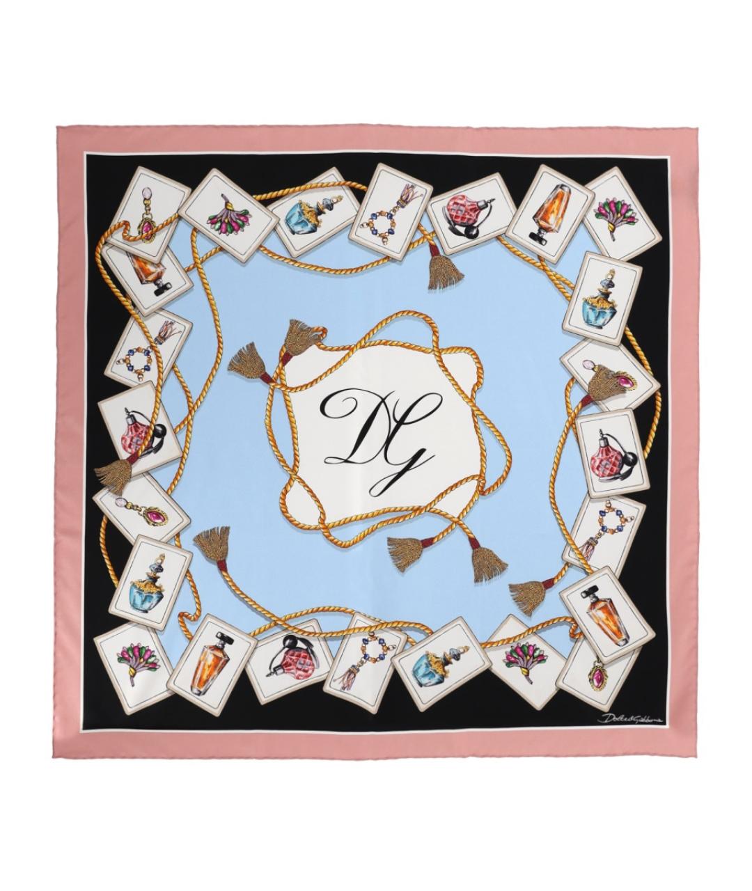 DOLCE&GABBANA Мульти шелковый платок, фото 1