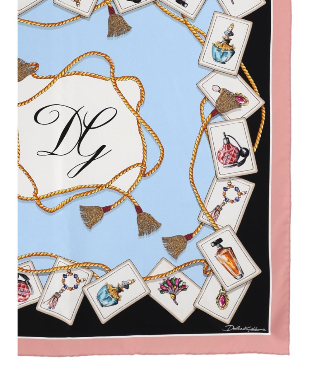 DOLCE&GABBANA Мульти шелковый платок, фото 2