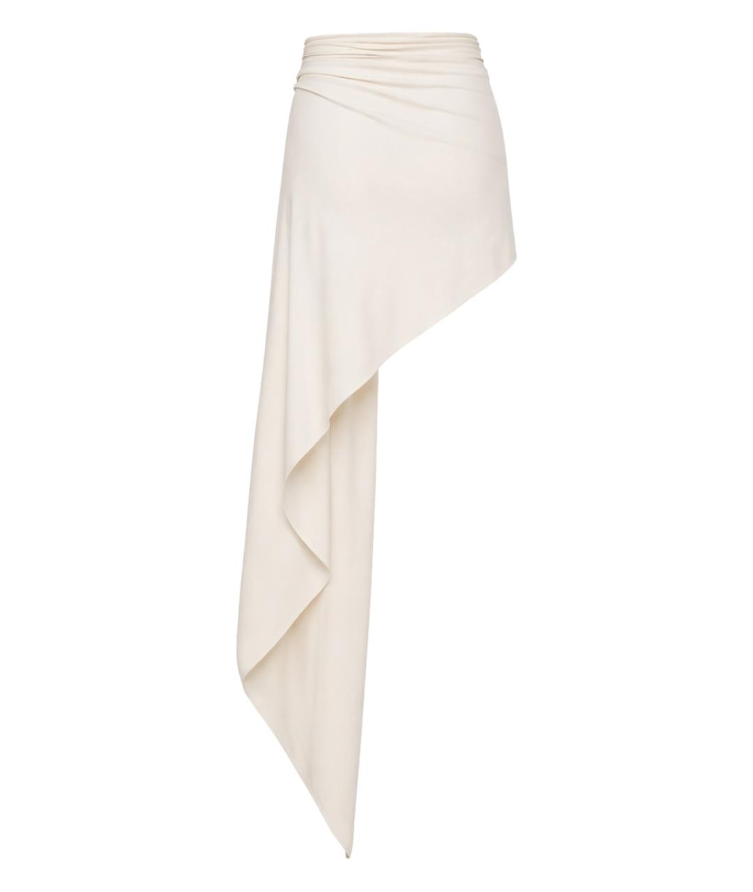 MAGDA BUTRYM Белая полиамидовая юбка мини, фото 2