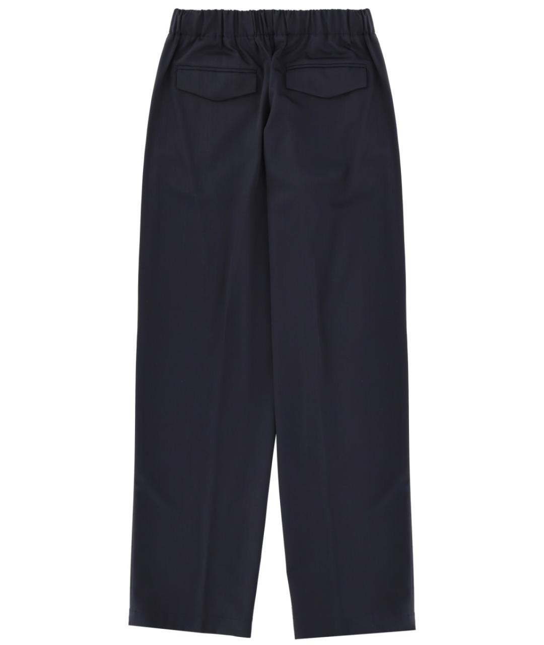 LARDINI Синие шерстяные повседневные брюки, фото 2