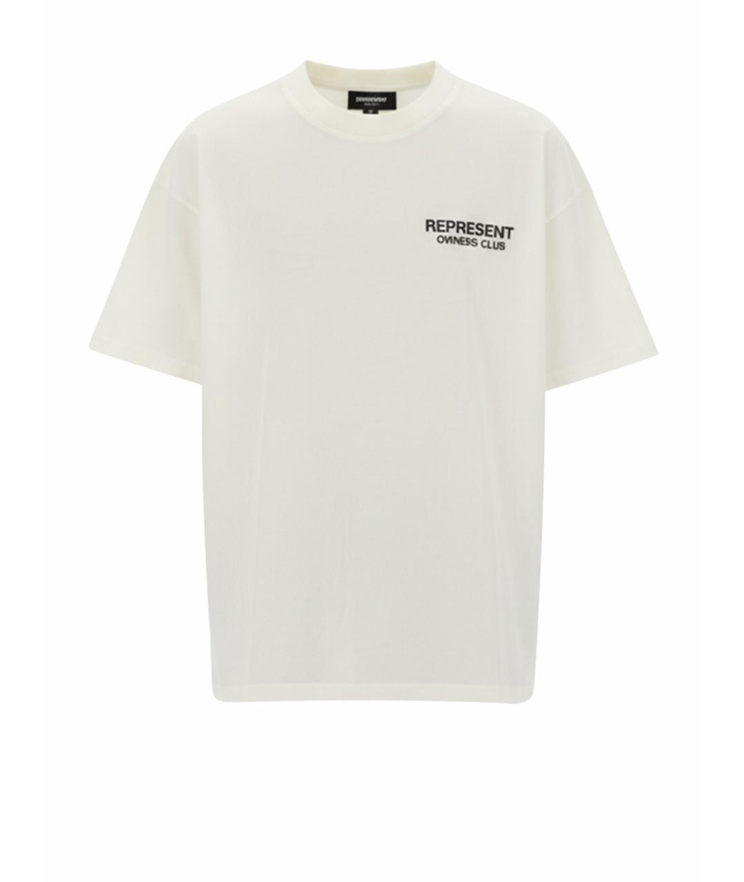 REPRESENT Белая хлопковая футболка, фото 1