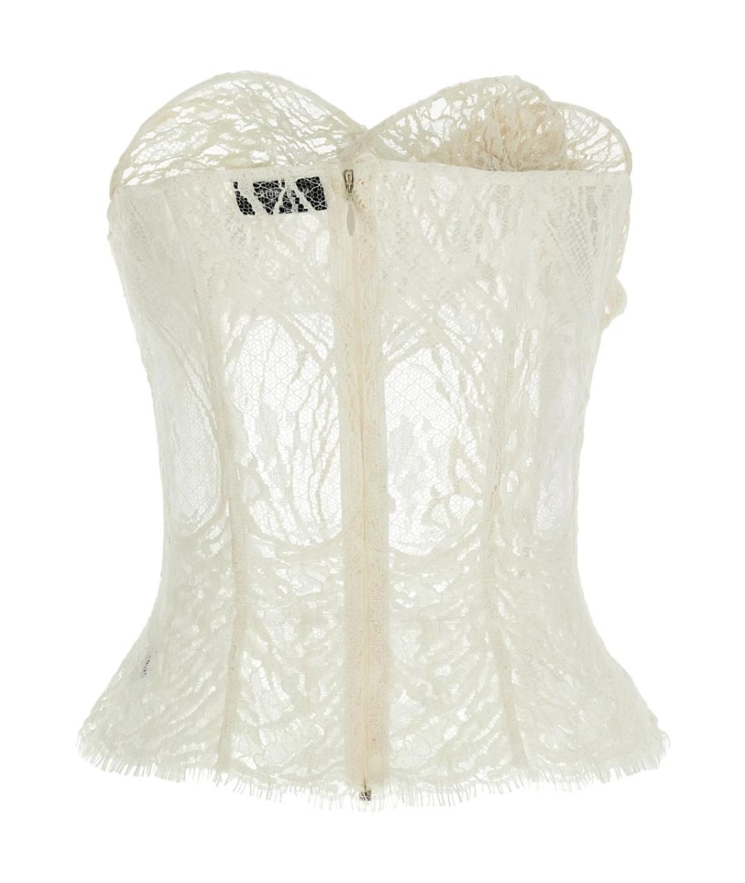 MAGDA BUTRYM Белый хлопковый корсет, фото 2
