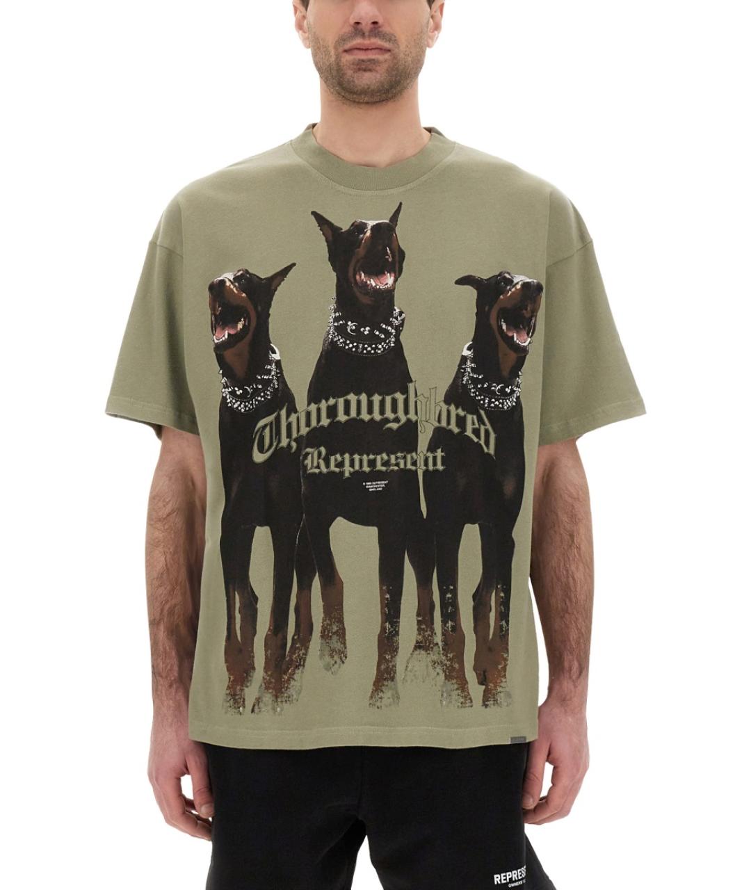 REPRESENT Мульти хлопковая футболка, фото 2