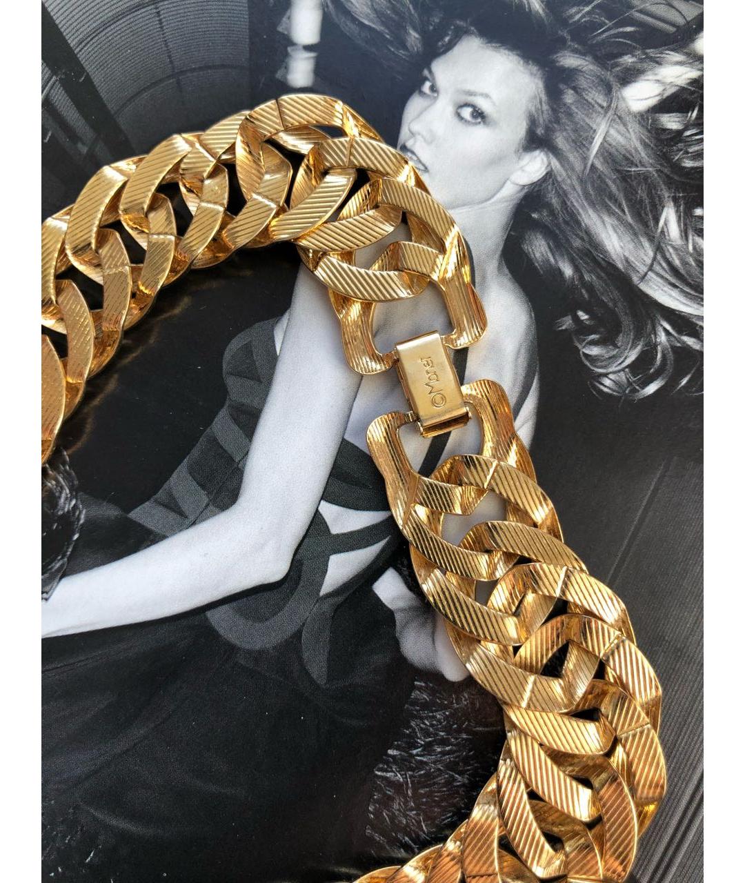 MONET Золотое металлическое колье, фото 4