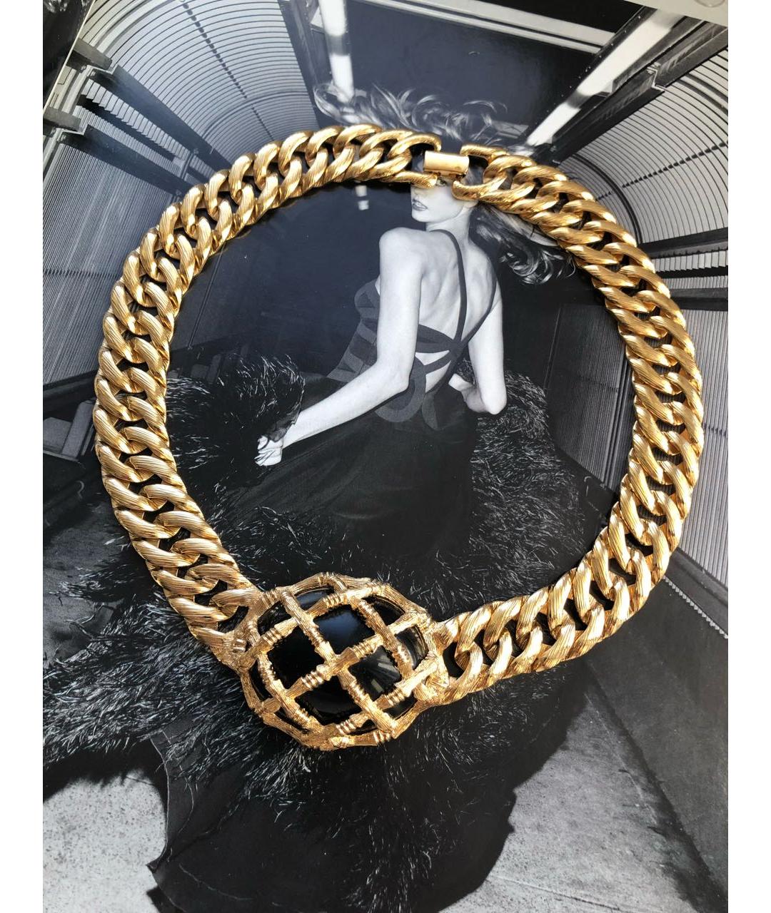 MONET Золотое металлическое колье, фото 8