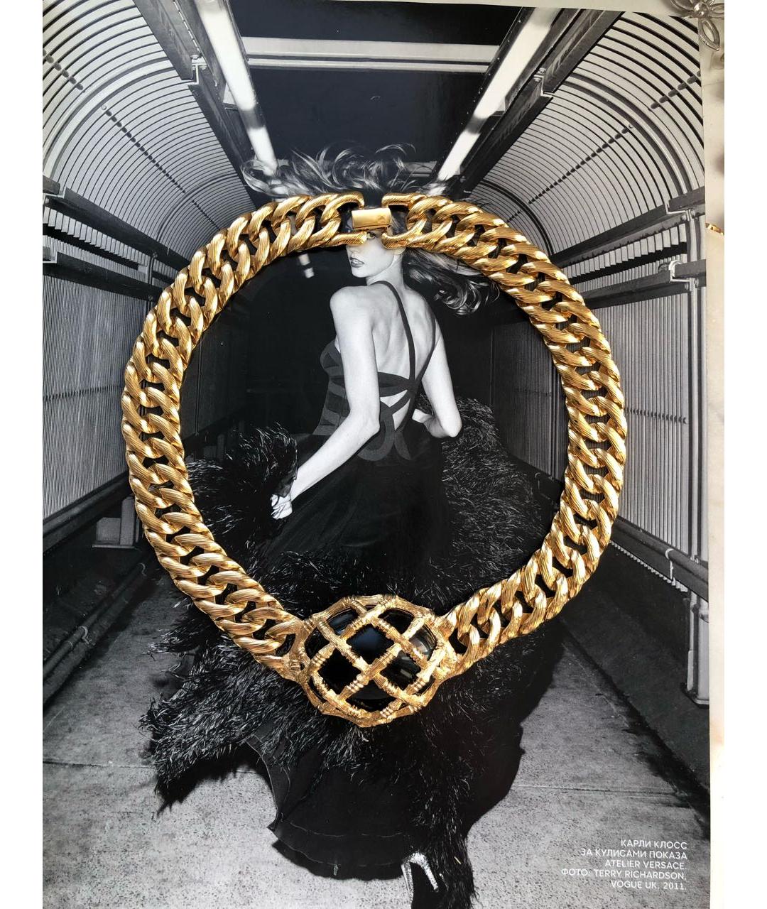 MONET Золотое металлическое колье, фото 7