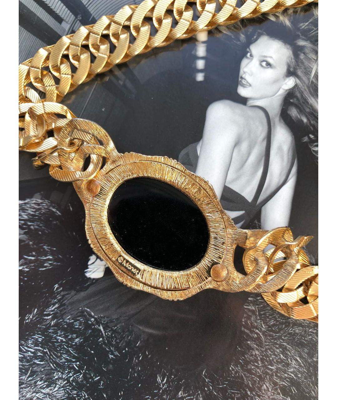 MONET Золотое металлическое колье, фото 3