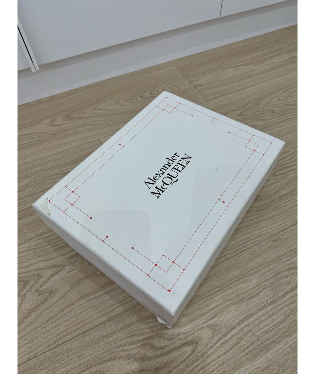 ALEXANDER MCQUEEN Белые кожаные кеды, фото 7