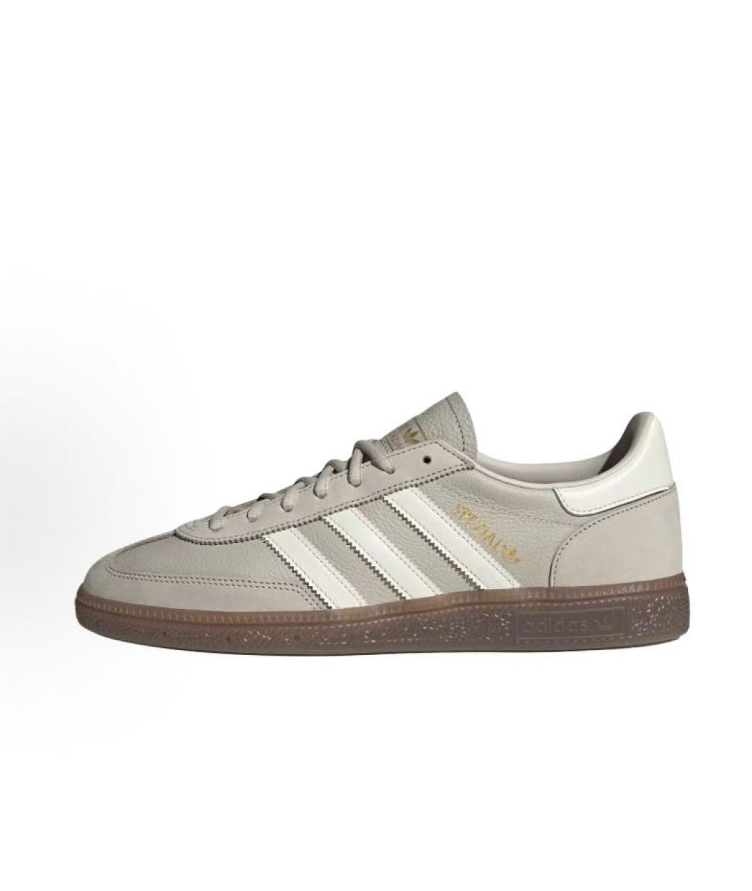 ADIDAS Серые кожаные низкие кроссовки / кеды, фото 2