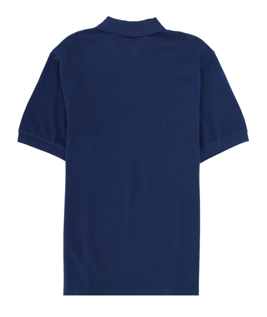 KENZO Синее хлопковое поло с коротким рукавом, фото 2