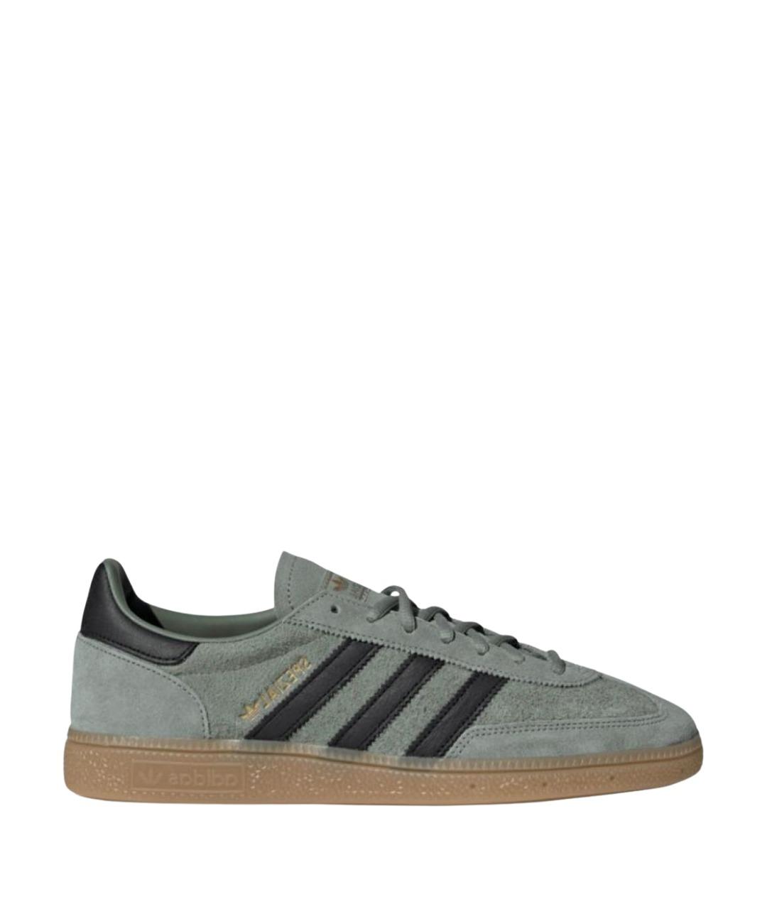 ADIDAS Зеленые замшевые низкие кроссовки / кеды, фото 1