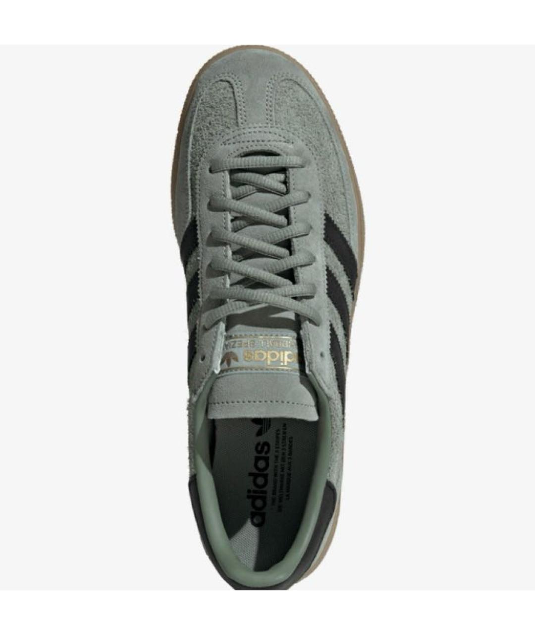 ADIDAS Зеленые замшевые низкие кроссовки / кеды, фото 4