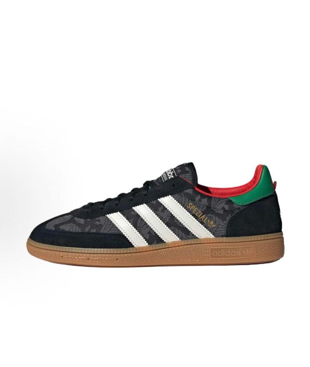 ADIDAS Черные текстильные низкие кроссовки / кеды, фото 2