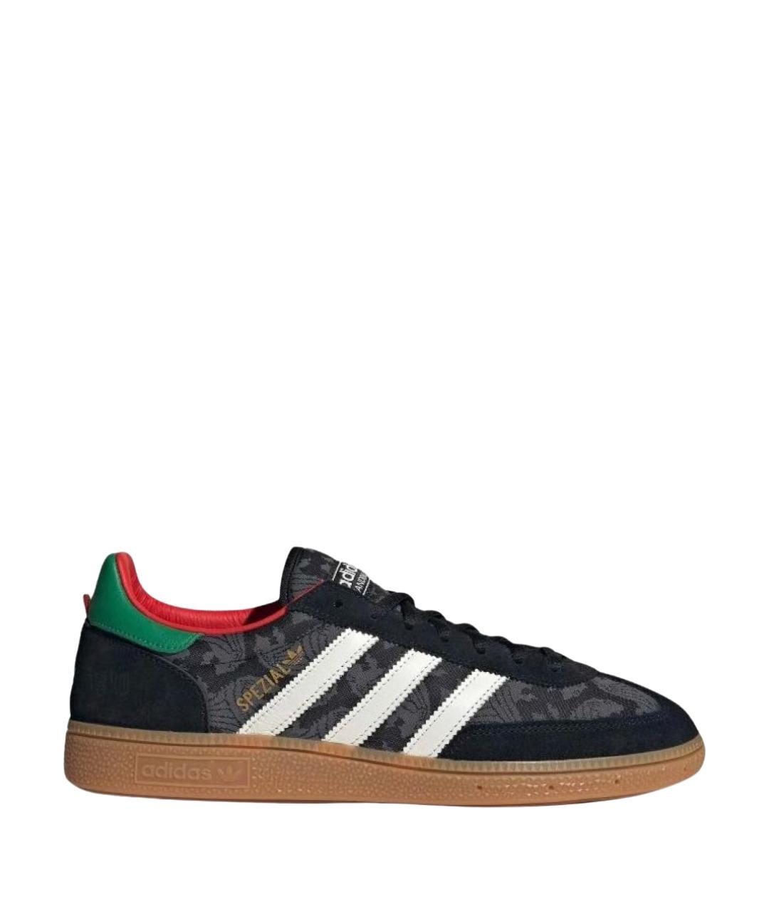 ADIDAS Черные текстильные низкие кроссовки / кеды, фото 1