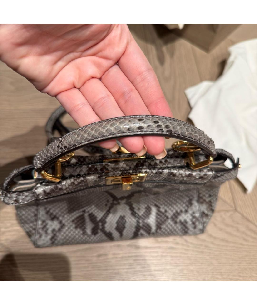 FENDI Мульти сумка через плечо из экзотической кожи, фото 4