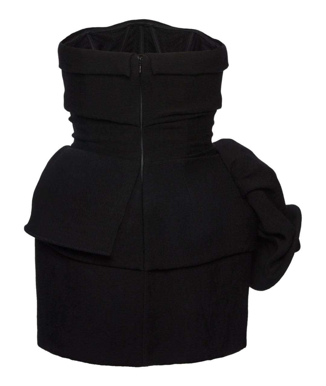 MAGDA BUTRYM Черное вискозное коктейльное платье, фото 2