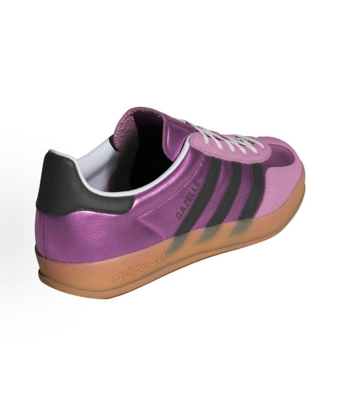 ADIDAS Фуксия кожаные низкие кроссовки / кеды, фото 4