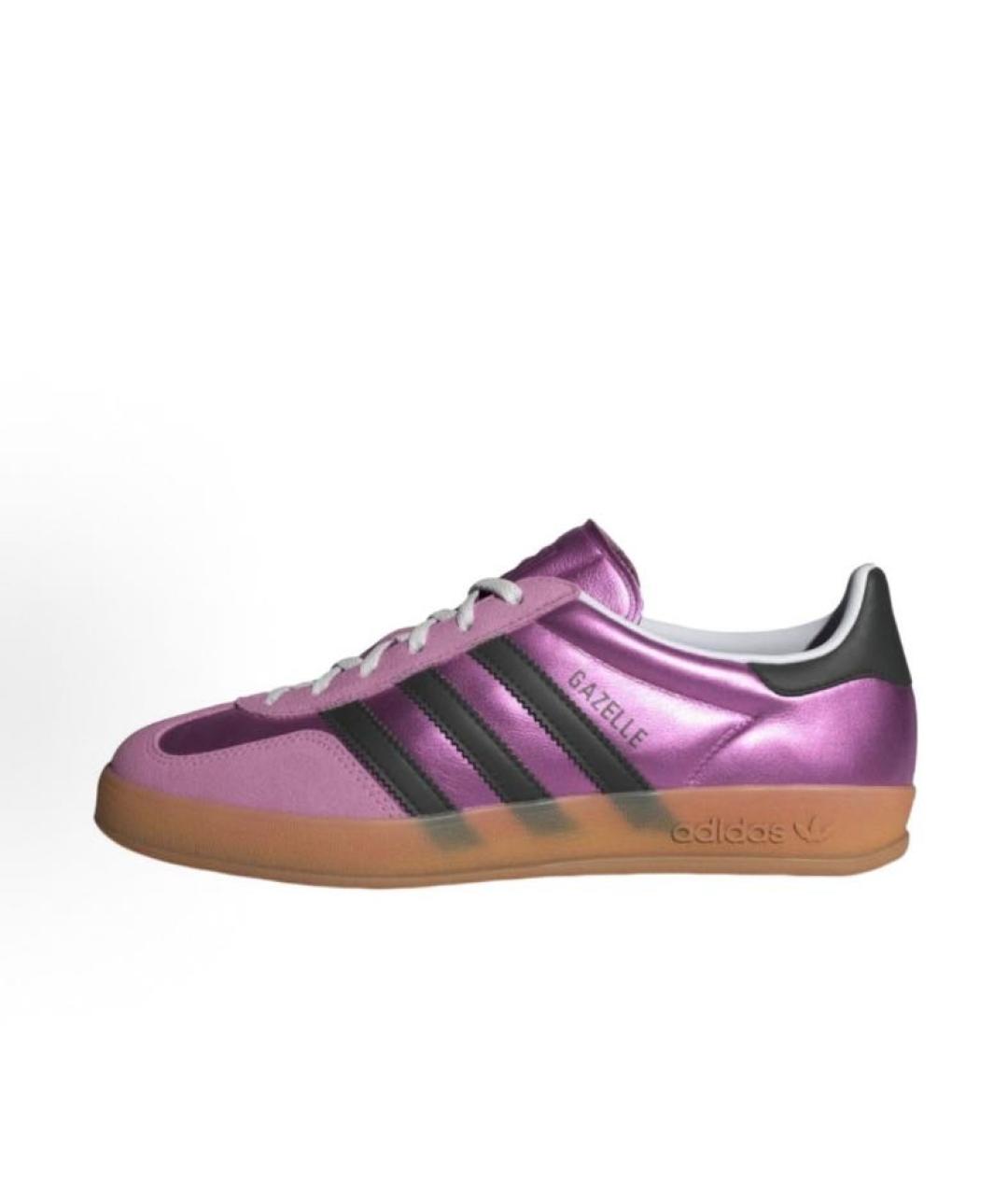 ADIDAS Фуксия кожаные низкие кроссовки / кеды, фото 2