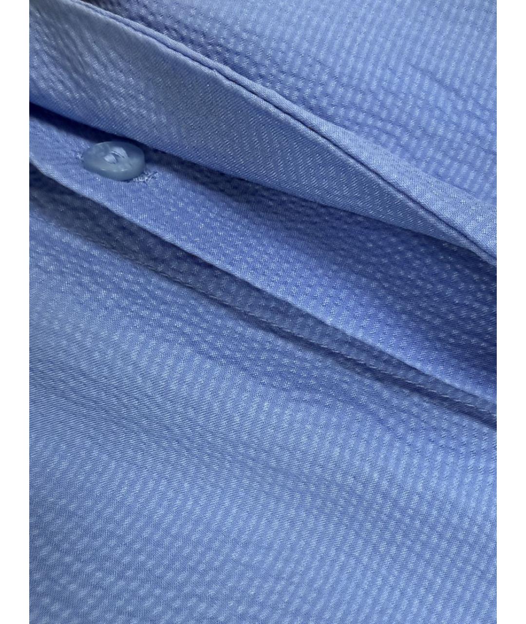 HUGO BOSS Голубая шелковая блузы, фото 6