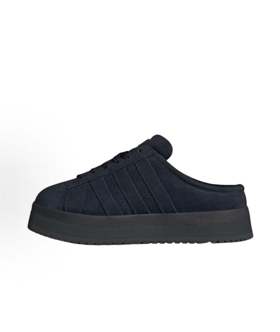 ADIDAS Черные замшевые низкие кроссовки / кеды, фото 2