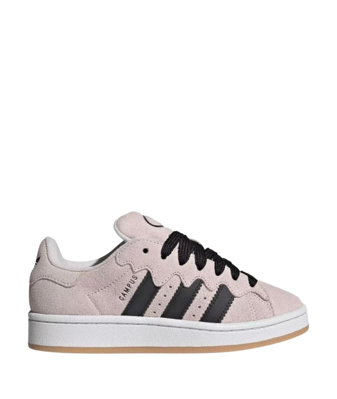 ADIDAS Розовые замшевые низкие кроссовки / кеды, фото 1