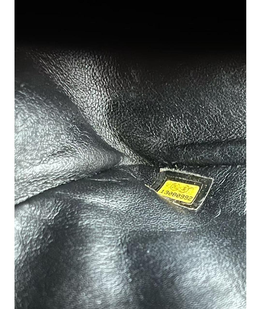 CHANEL Черная кожаная сумка через плечо, фото 7