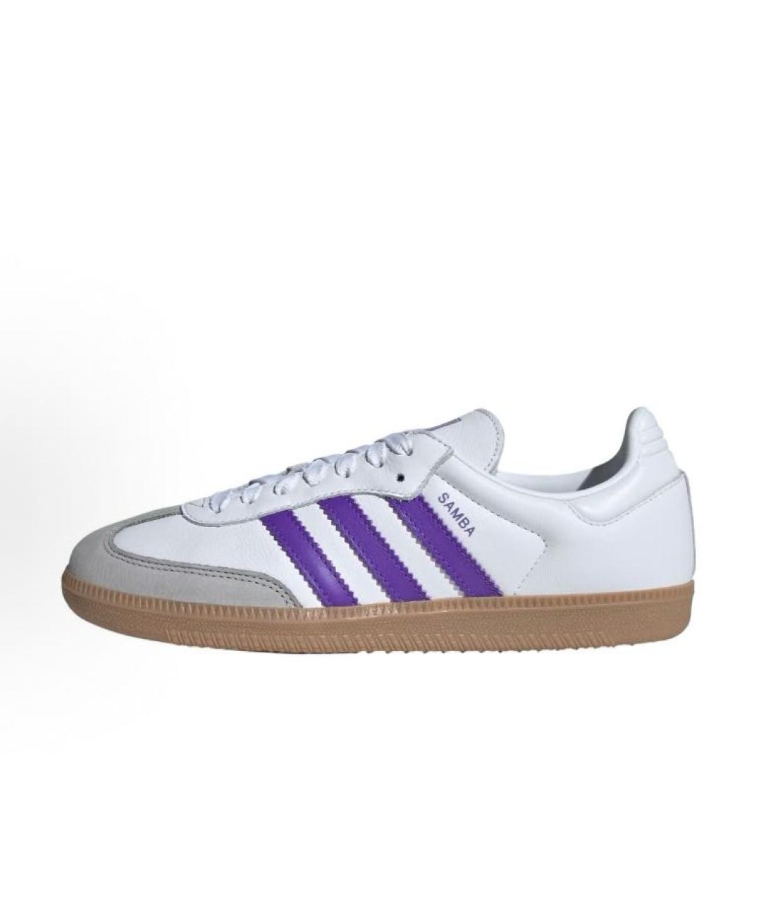 ADIDAS Белые кожаные низкие кроссовки / кеды, фото 2