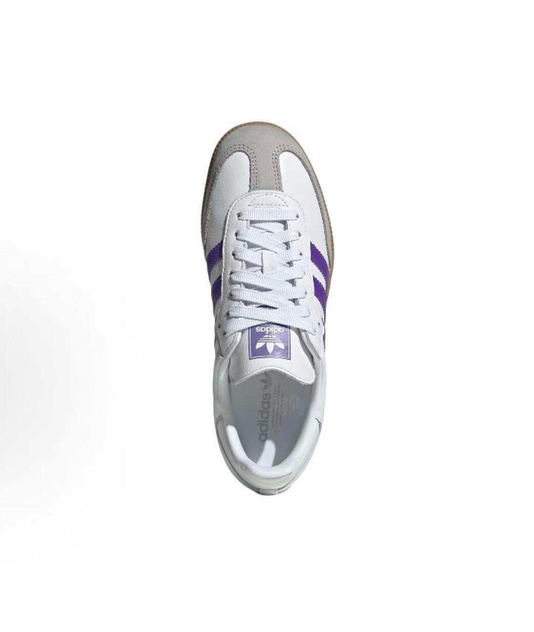 ADIDAS Белые кожаные низкие кроссовки / кеды, фото 3