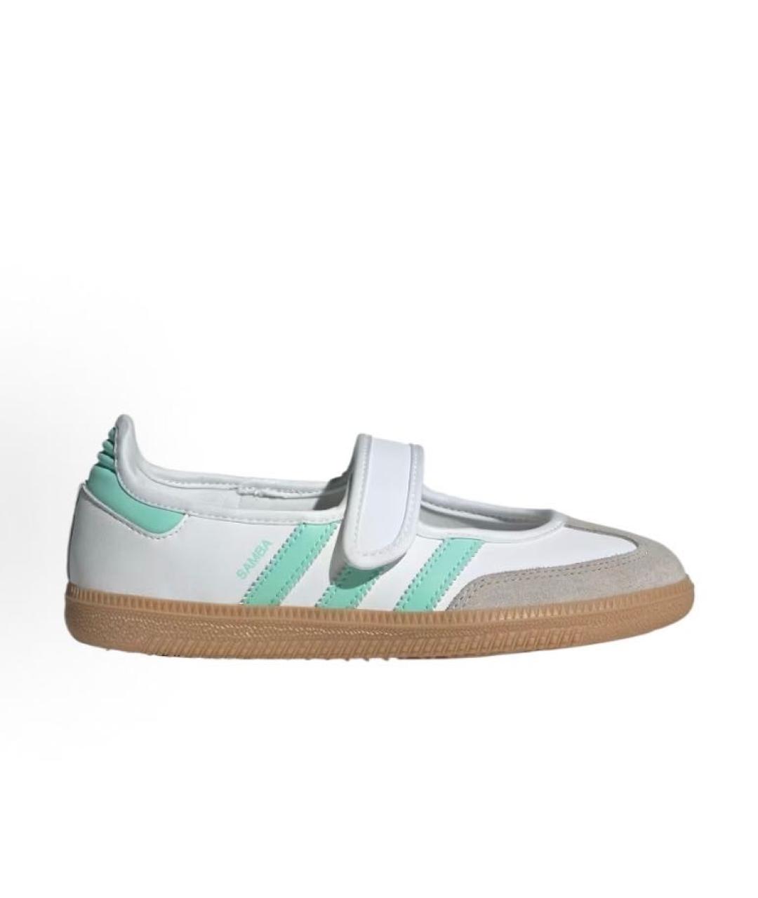 ADIDAS Белые кожаные низкие кроссовки / кеды, фото 6