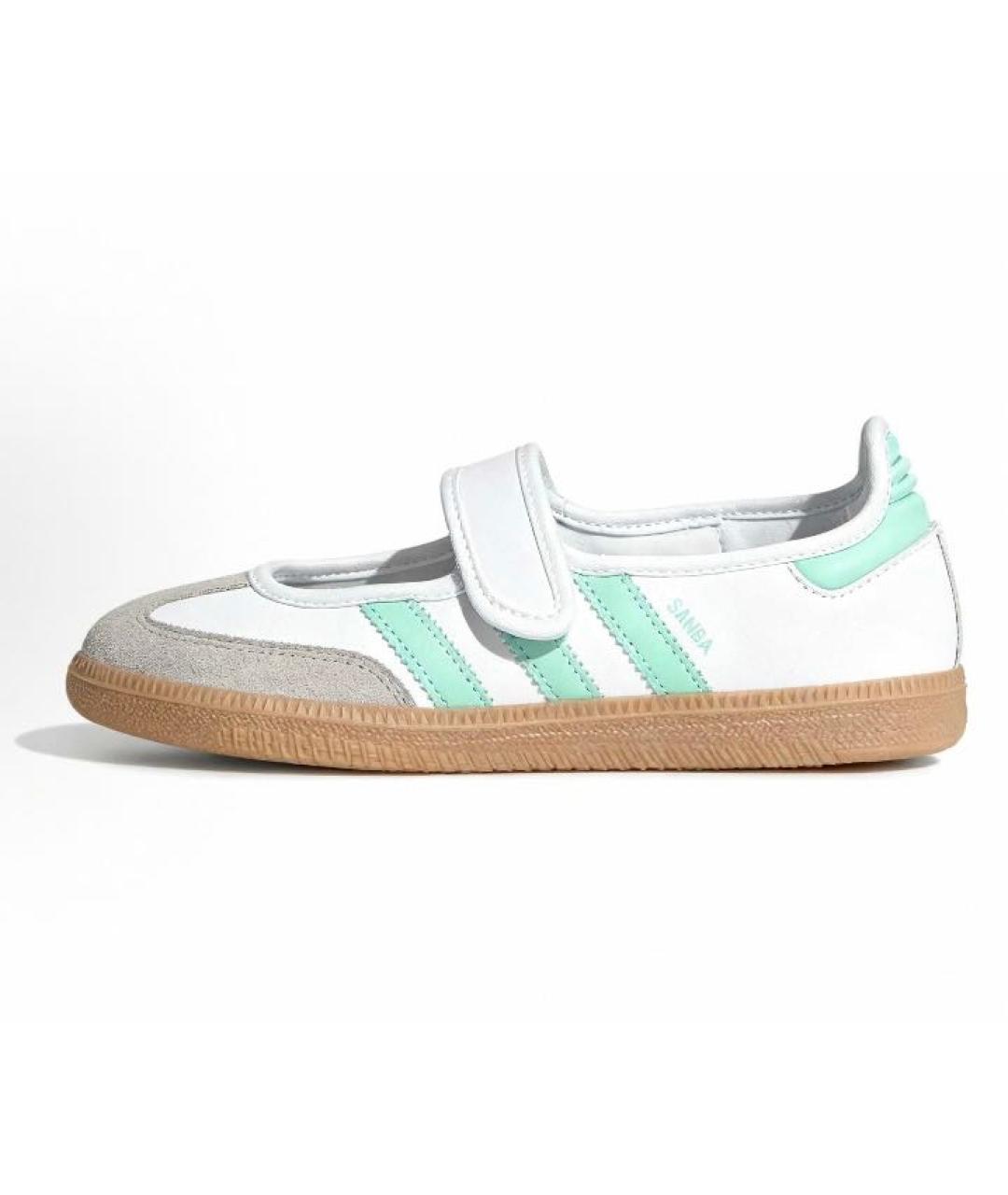 ADIDAS Белые кожаные низкие кроссовки / кеды, фото 2