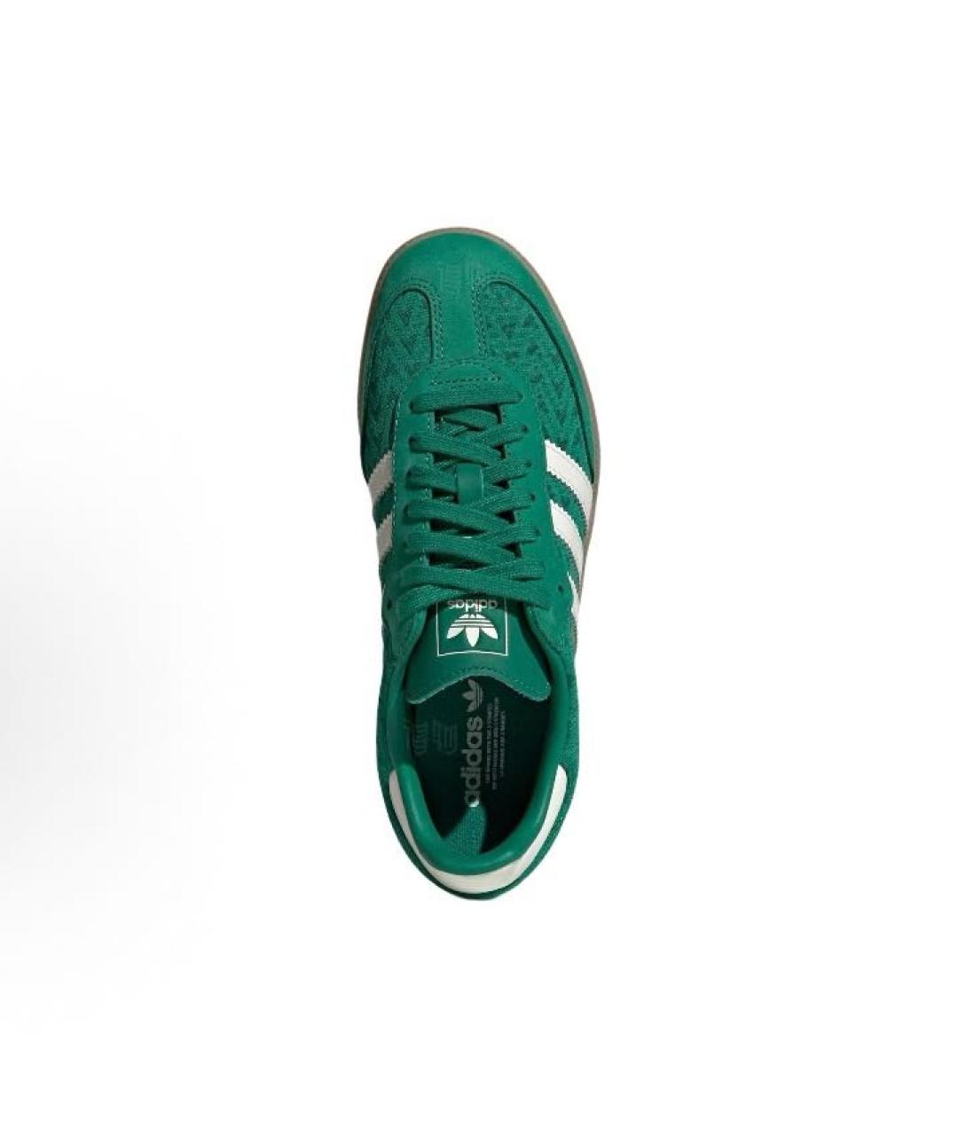 ADIDAS Зеленые текстильные низкие кроссовки / кеды, фото 3