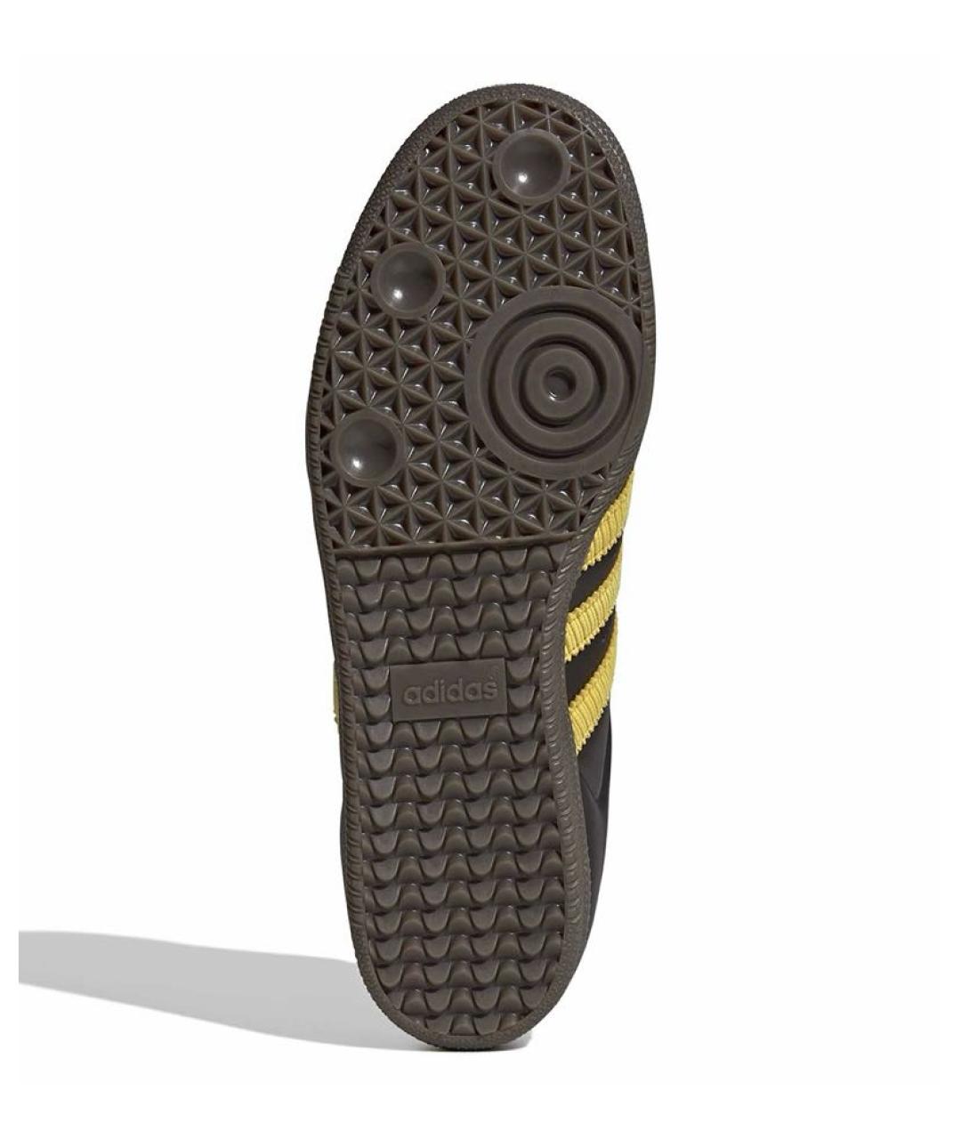 ADIDAS Коричневые кожаные низкие кроссовки / кеды, фото 6