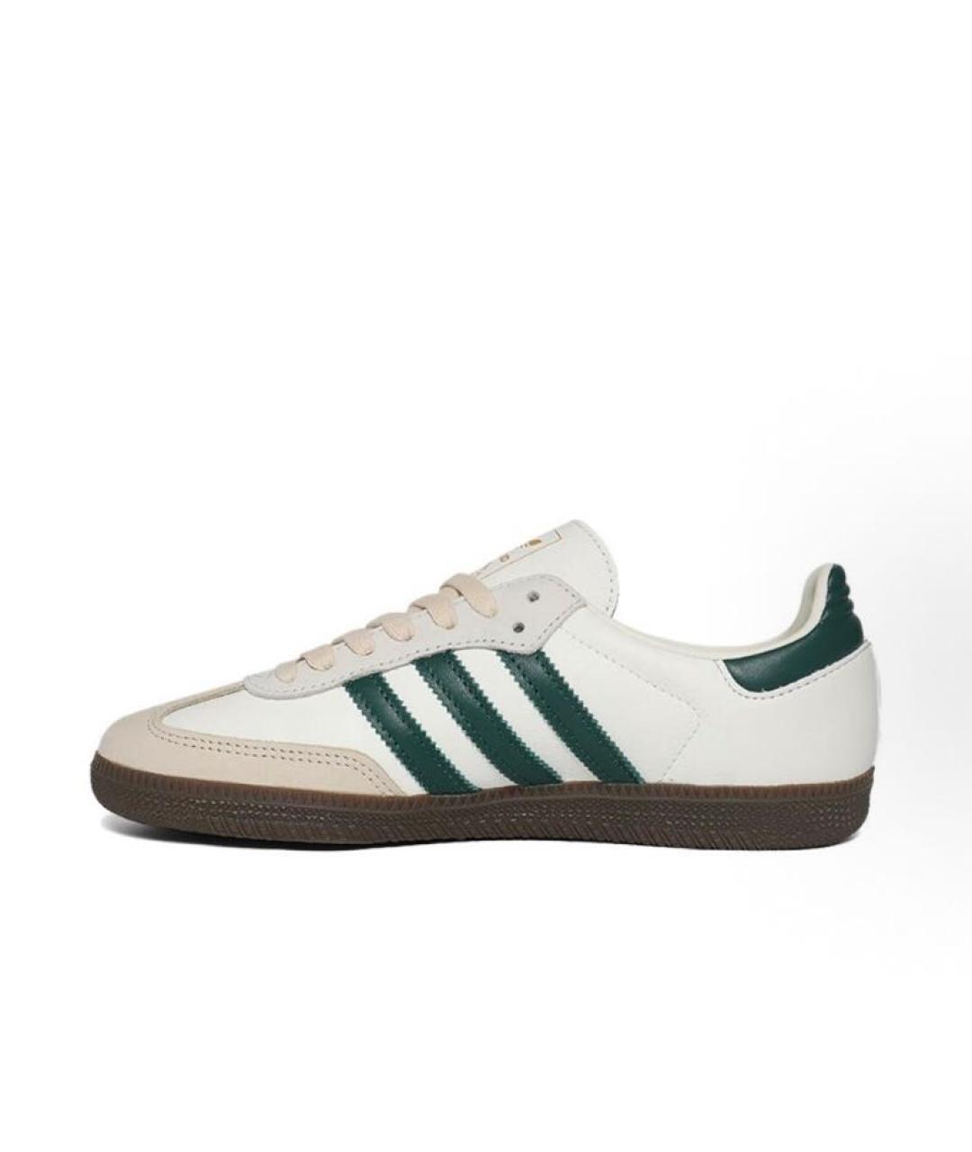 ADIDAS Бежевые кожаные низкие кроссовки / кеды, фото 2