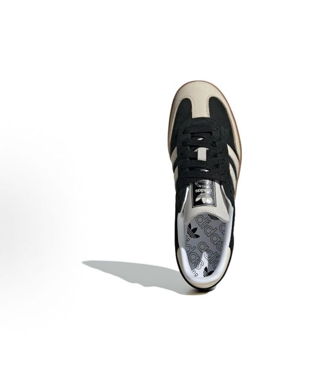 ADIDAS Черные замшевые низкие кроссовки / кеды, фото 5