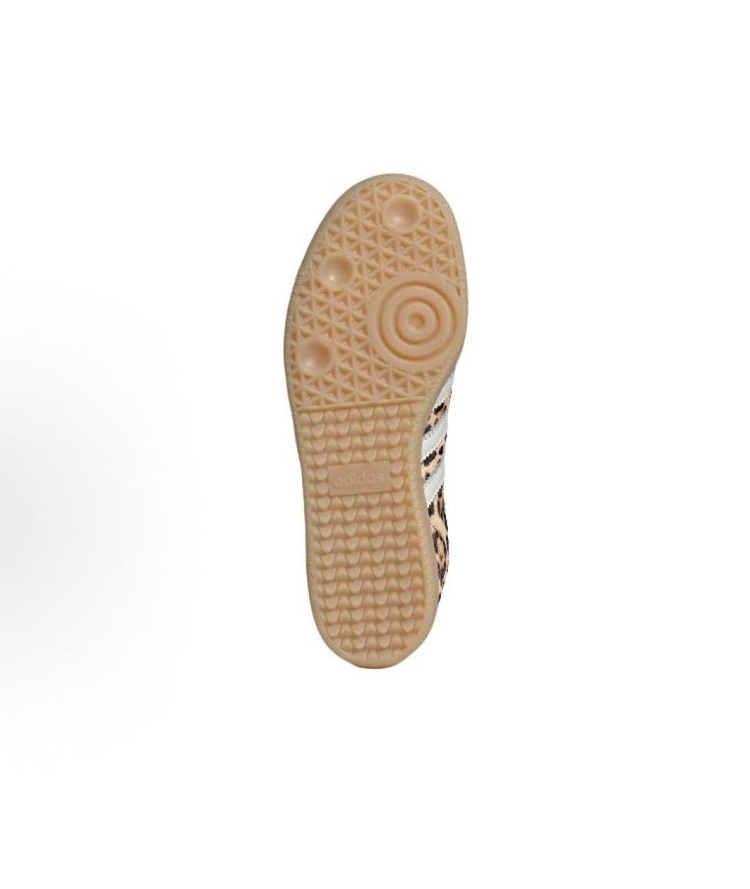 ADIDAS Бежевые текстильные низкие кроссовки / кеды, фото 4