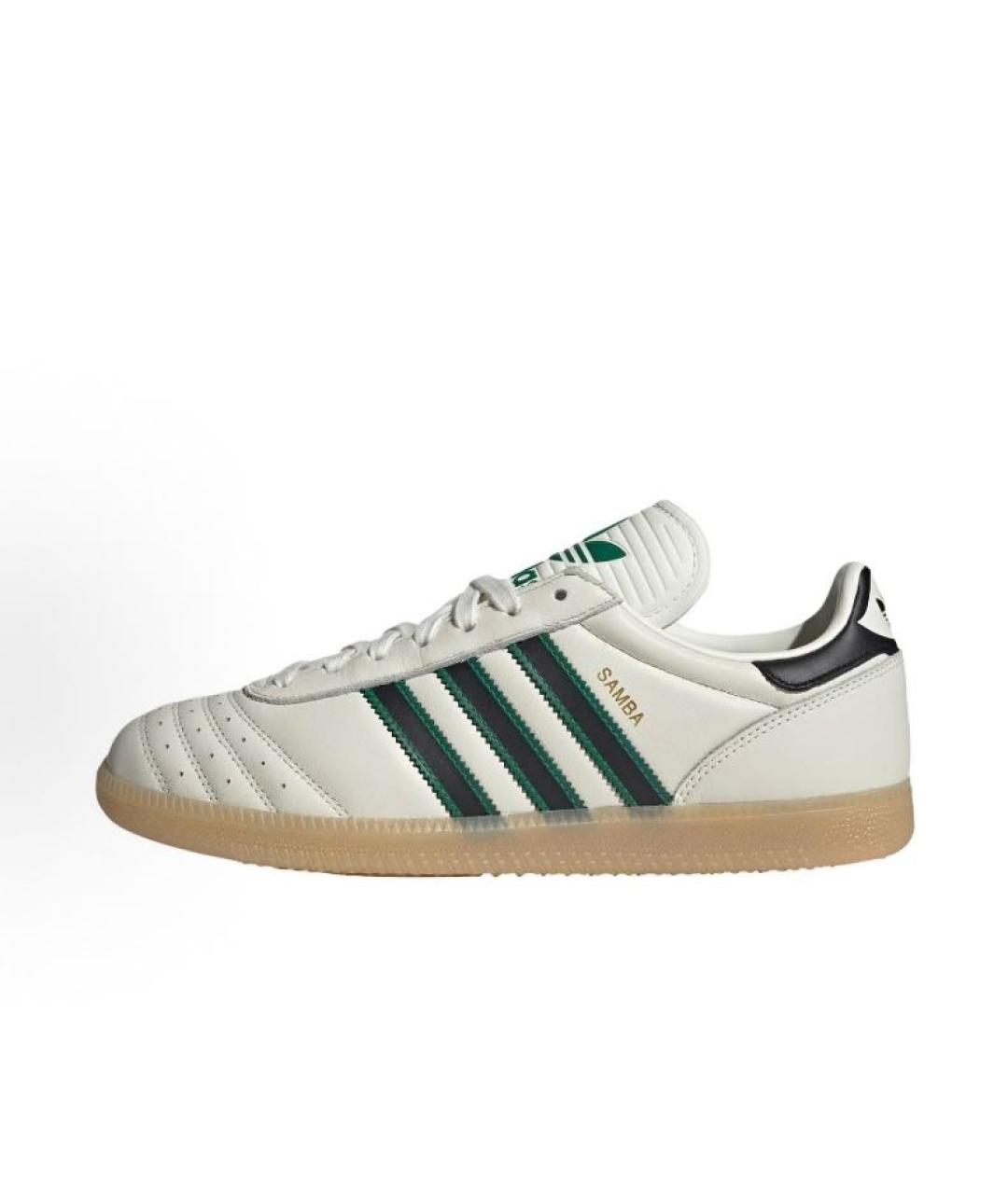 ADIDAS Бежевые кожаные низкие кроссовки / кеды, фото 2