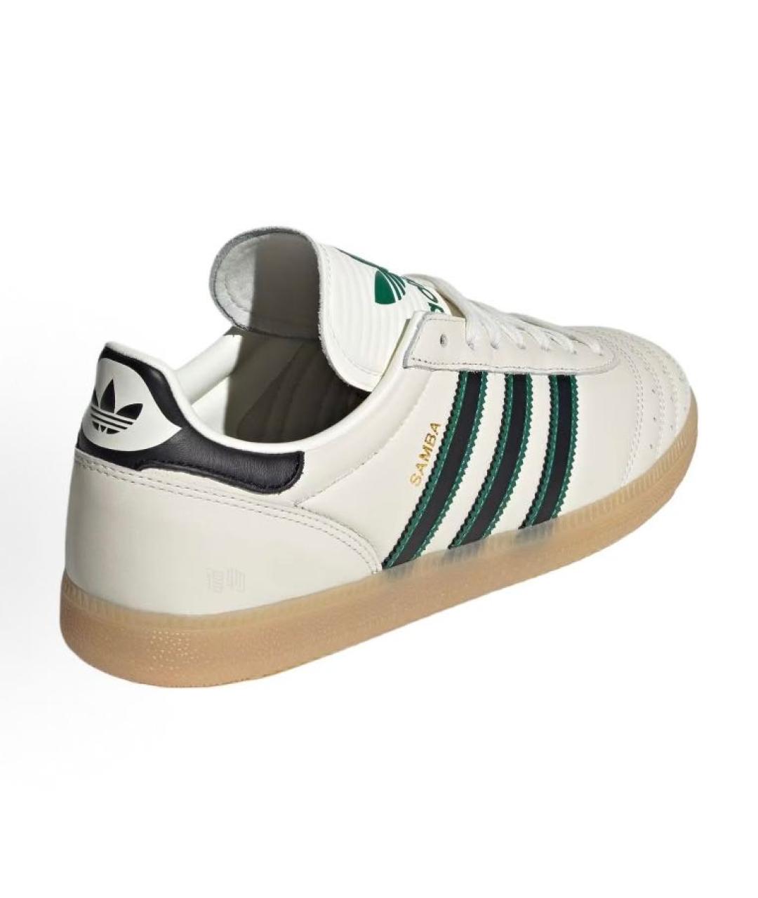 ADIDAS Бежевые кожаные низкие кроссовки / кеды, фото 4